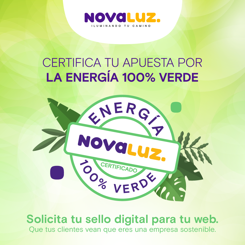 Sello Verde Novaluz INSTAGRAM FACEBOOK